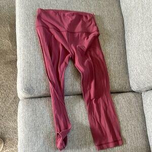 Pink lululemon align leggings size 6
